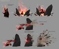 Concept art for Sundering Leap and Shattering Blow