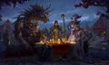 Key art with Ramses, Pact Commander, Peitha, and Arina.