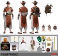 Male peasant, concept art by DAZE.