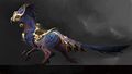 Astral Ward Feathered Raptor concept art.